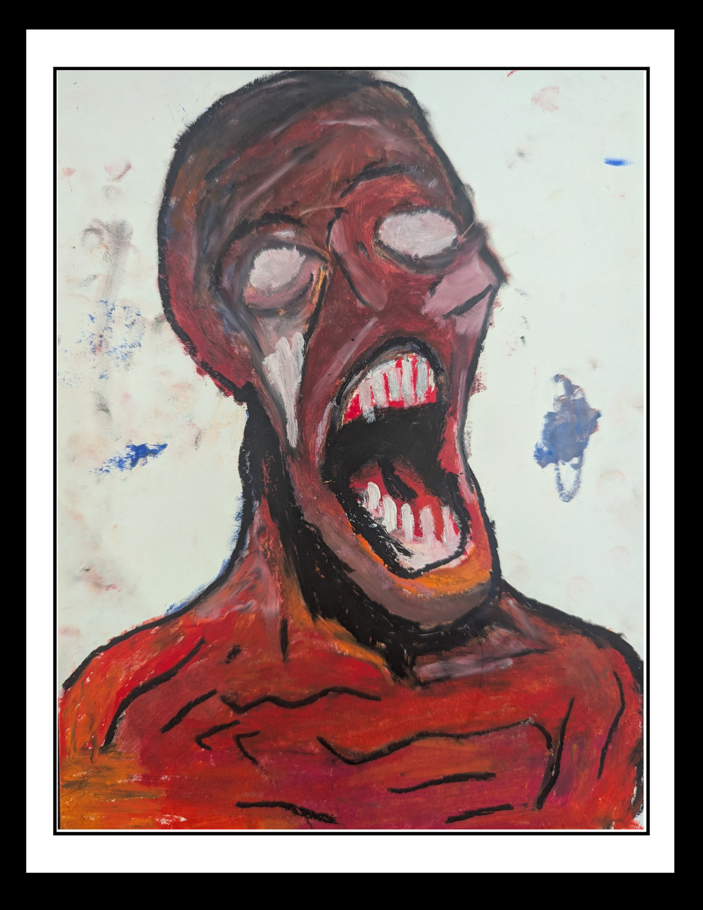 Red Raar - Framed Print 11 x 14in